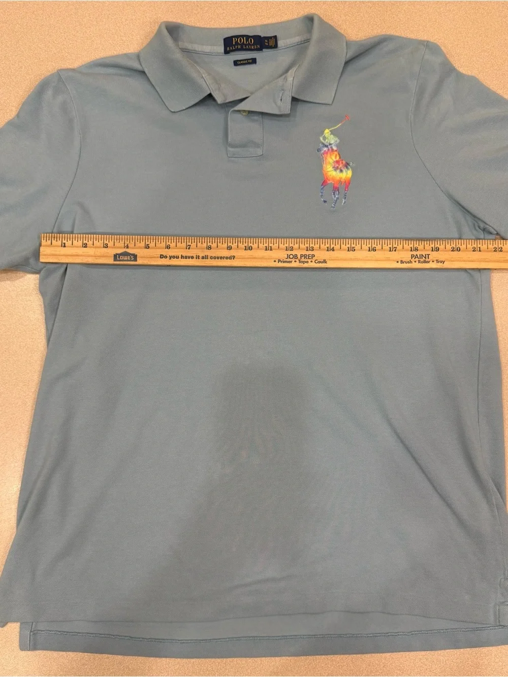 🌈 Polo Ralph Lauren Tie-Dye Big Pony Mesh Polo 👕